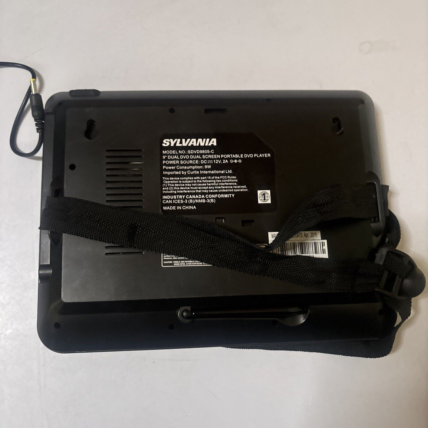 Sylvania 9" Portable DVD Player Region 1 SDVD9805-C