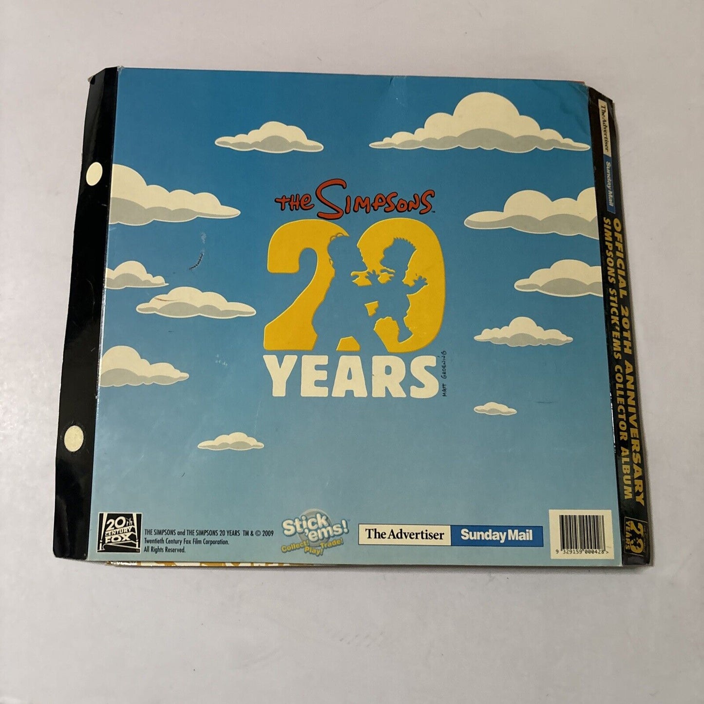 The Simpsons 20th Anniversary Stick'Ems Collector Album