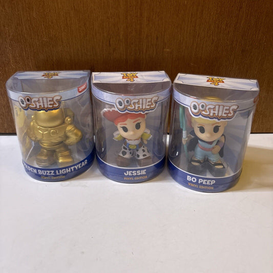 Ooshies Toy Story 4 Vinyl Edition: Golden Buzz Lightyear, Jessie & Bo Peep