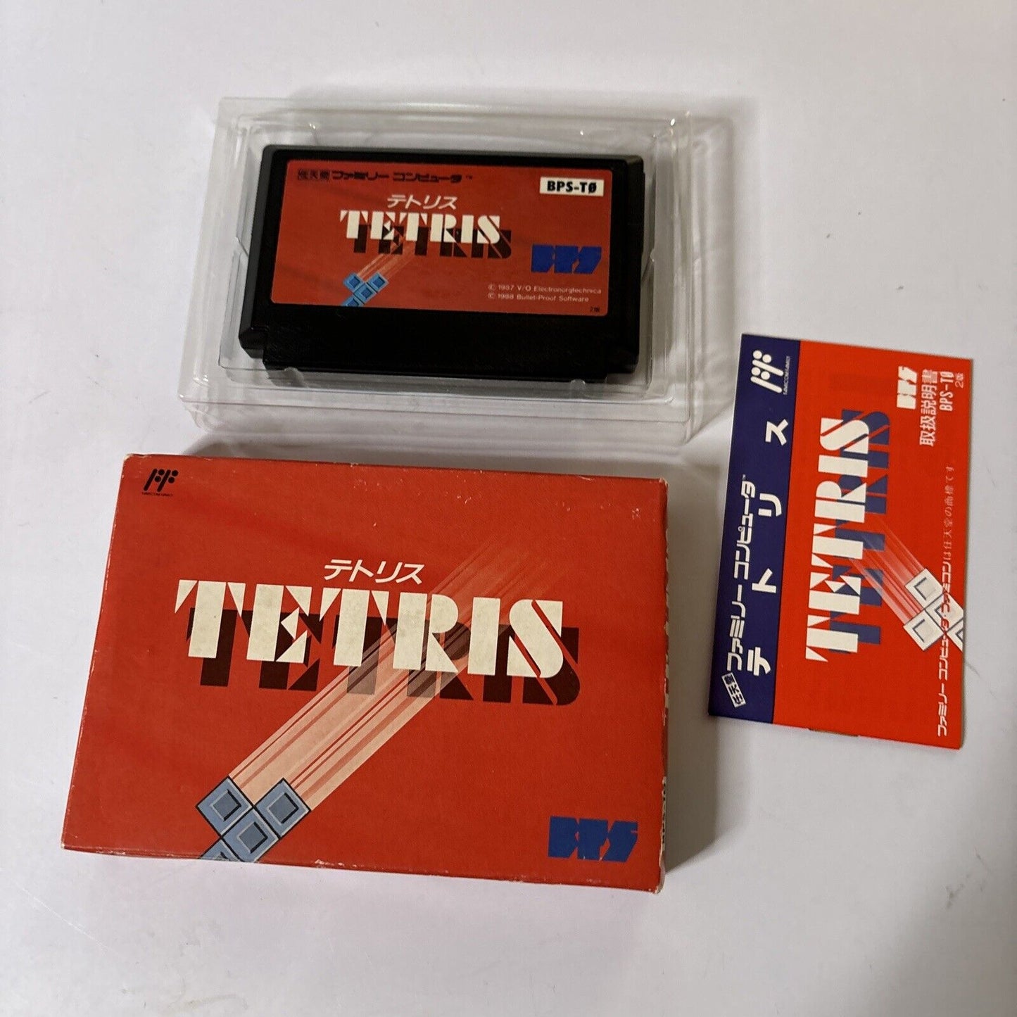 Tetris Nintendo Famicom NTSC-J Japan BPS-T0 Box & Manual