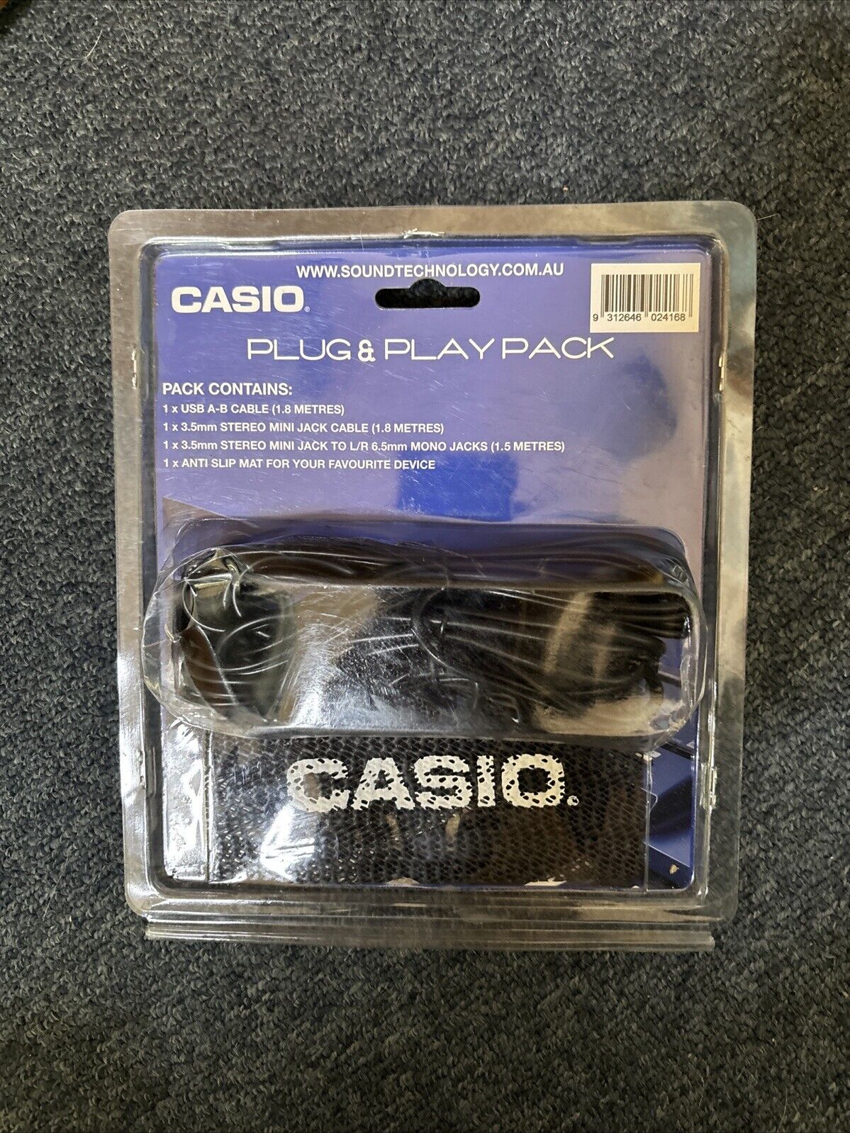 Casio Plug & Play Cable Pack USB/Audio Connector Leads PP16 *New Sealed*