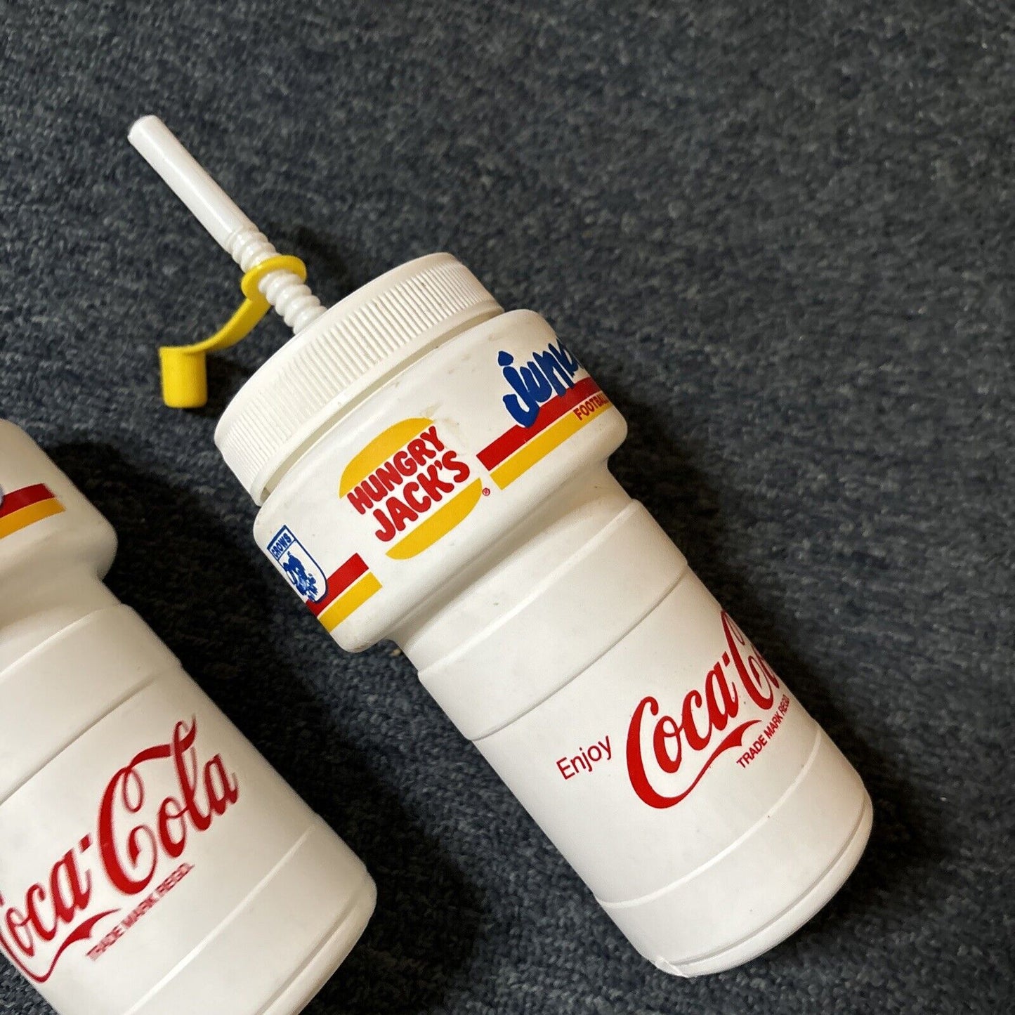6x Coca Cola Hungry Jack's Adelaide Crows Football Club Junior Drink Bottle