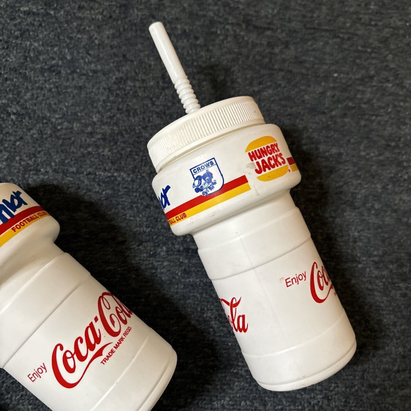 6x Coca Cola Hungry Jack's Adelaide Crows Football Club Junior Drink Bottle