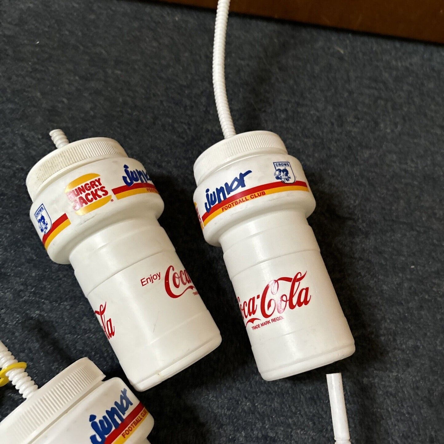 6x Coca Cola Hungry Jack's Adelaide Crows Football Club Junior Drink Bottle