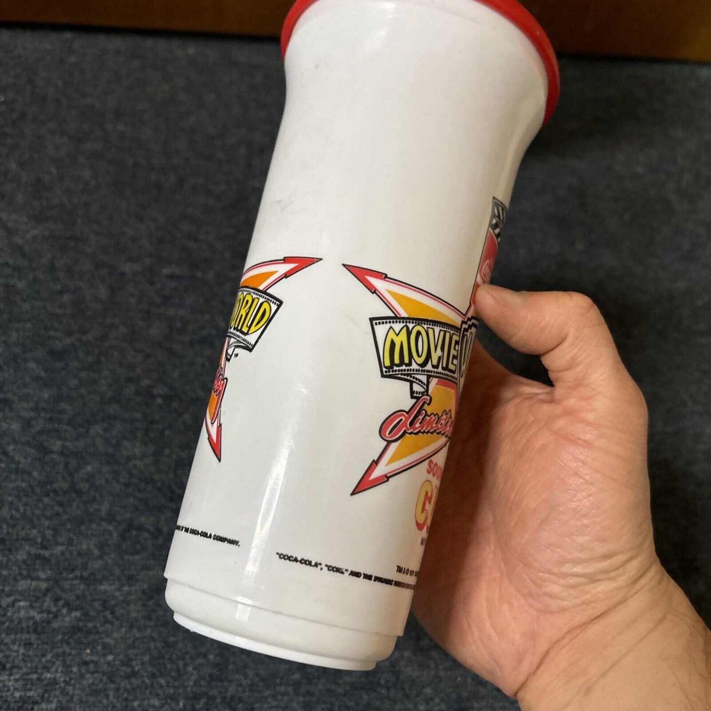 Coca cola Movie World Limited Edition Souvenir Cup May 1991 & Sprite Lemonade