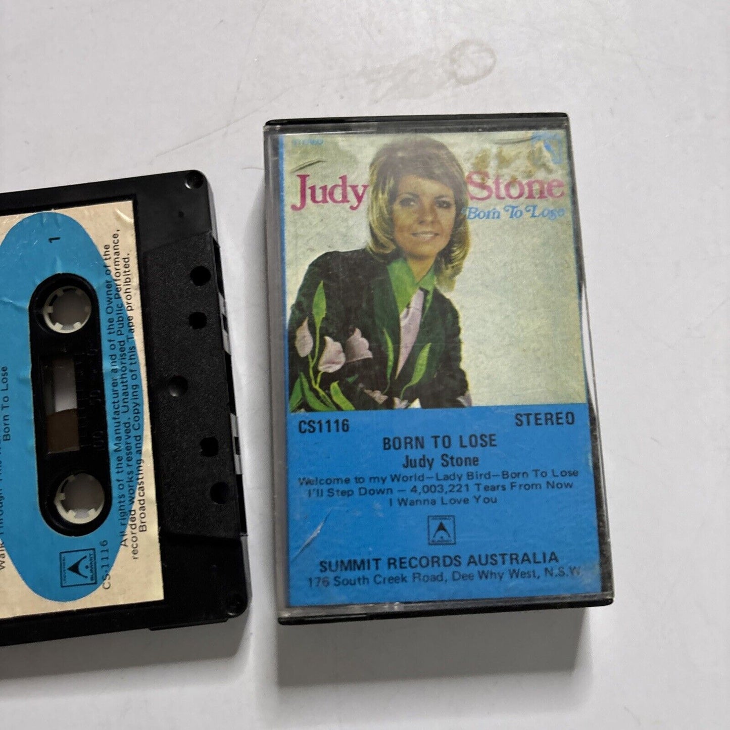 Judy Stone - Born To Lose (Cassette, 1972) Cs1116