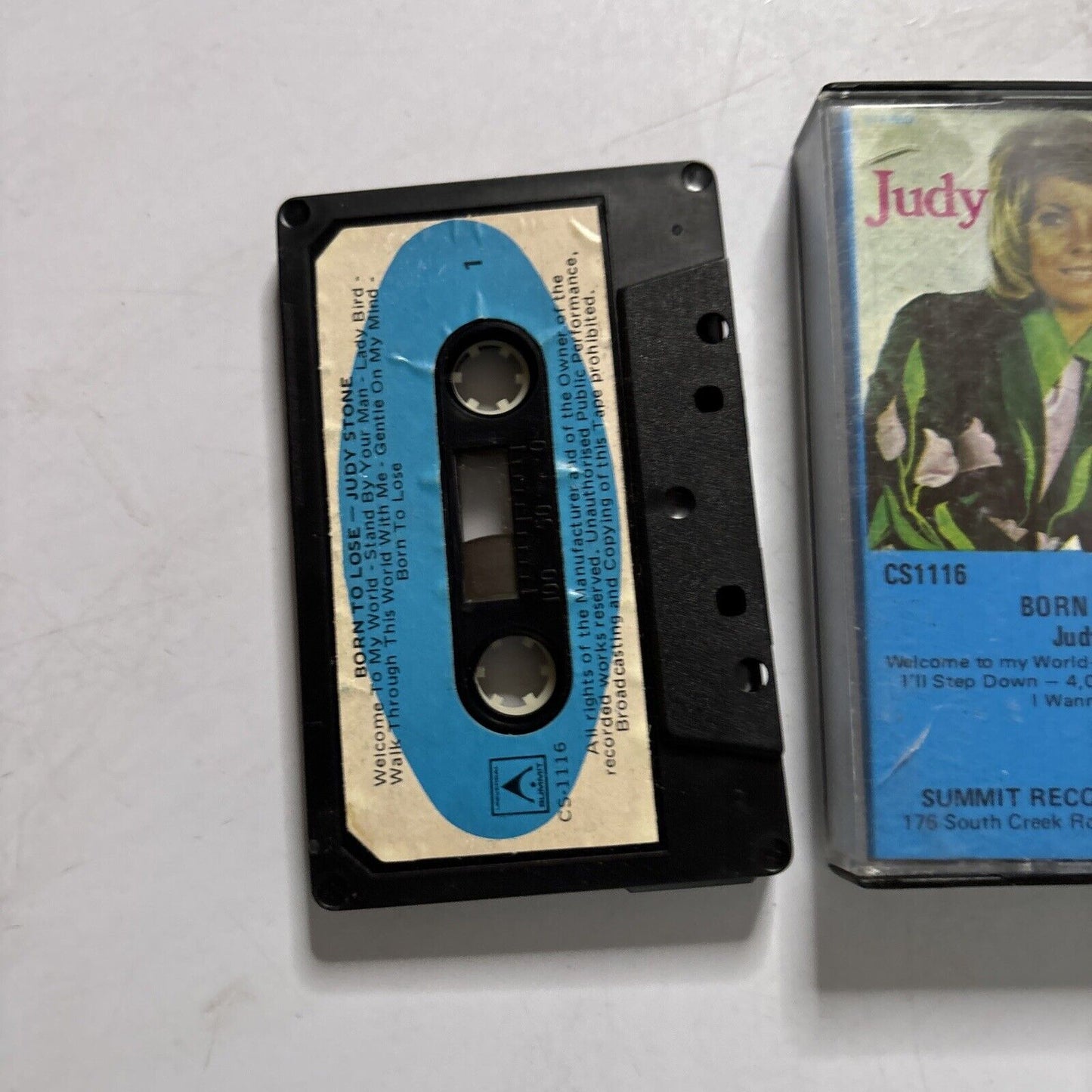 Judy Stone - Born To Lose (Cassette, 1972) Cs1116