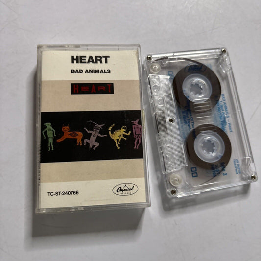 Heart - Bad Animals (Cassette Tape, 1987) Tc-st-240766