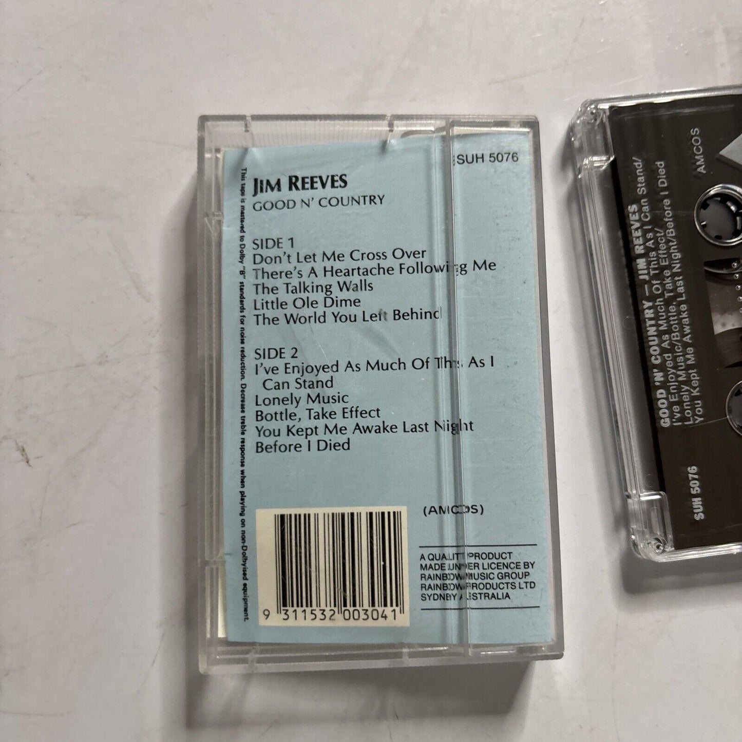 Jim Reeves - Good N' Country (Cassette, 1963) Suh-5076