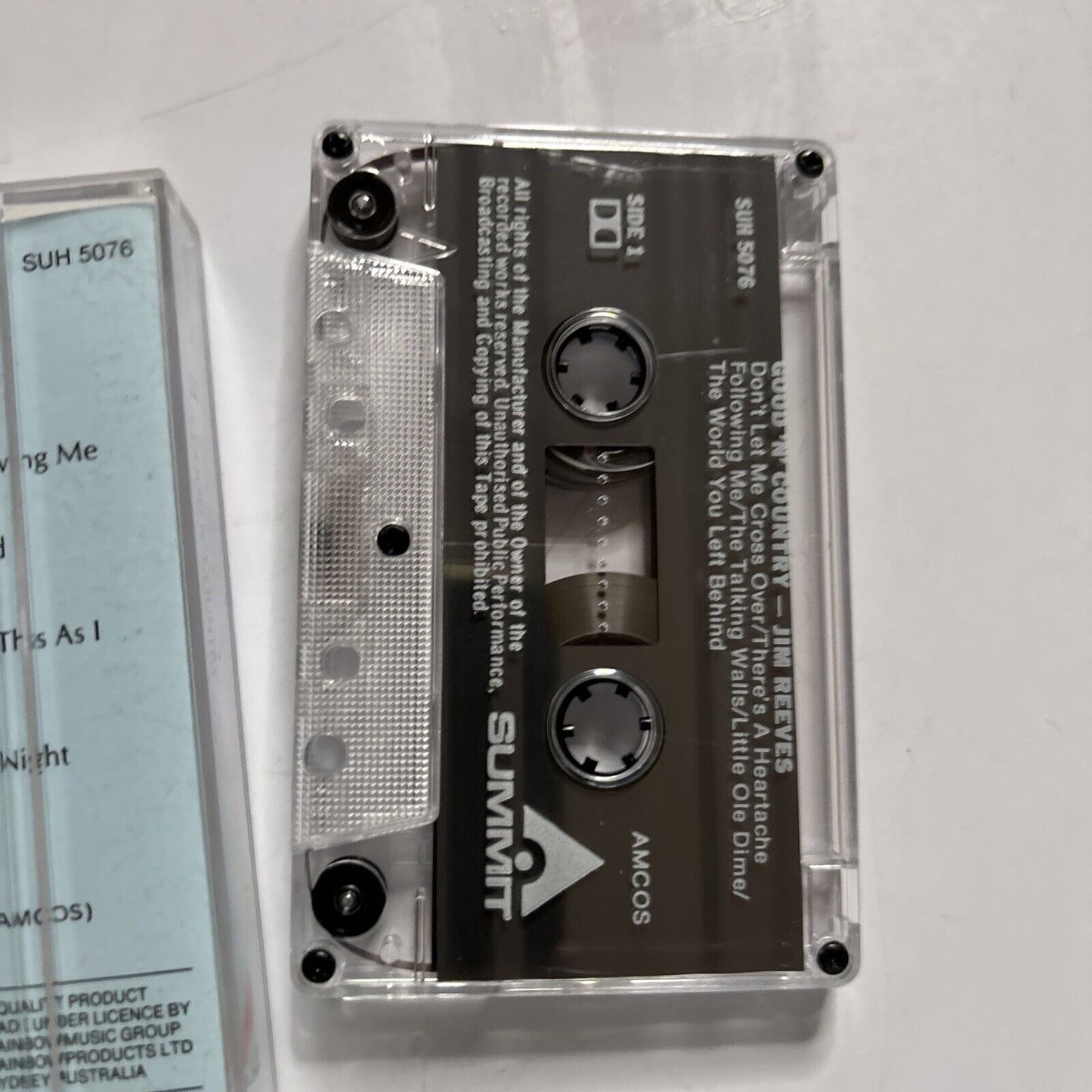 Jim Reeves - Good N' Country (Cassette, 1963) Suh-5076