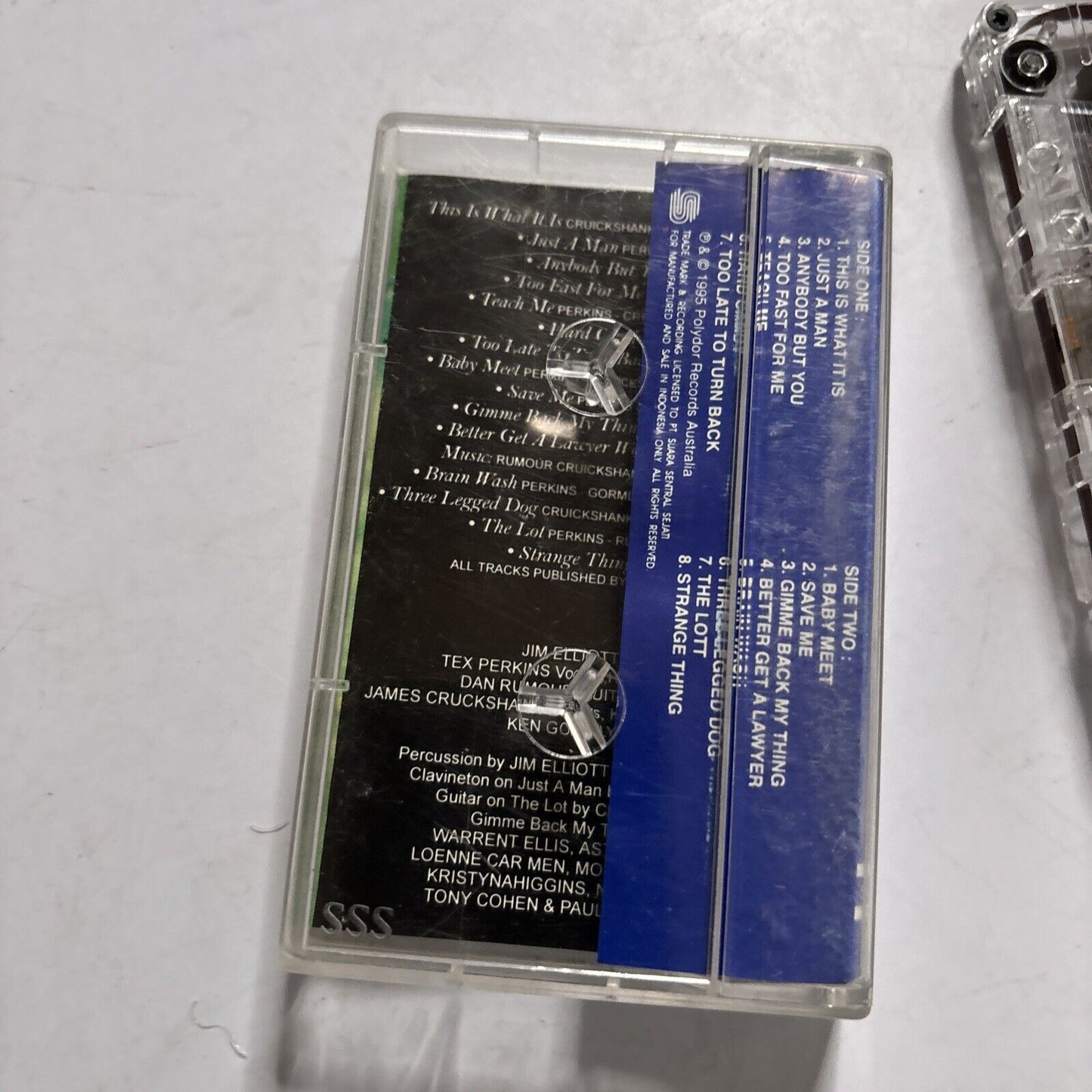 The Cruel Sea - Three Legged Dog (Cassette, 1995) 527-537-4