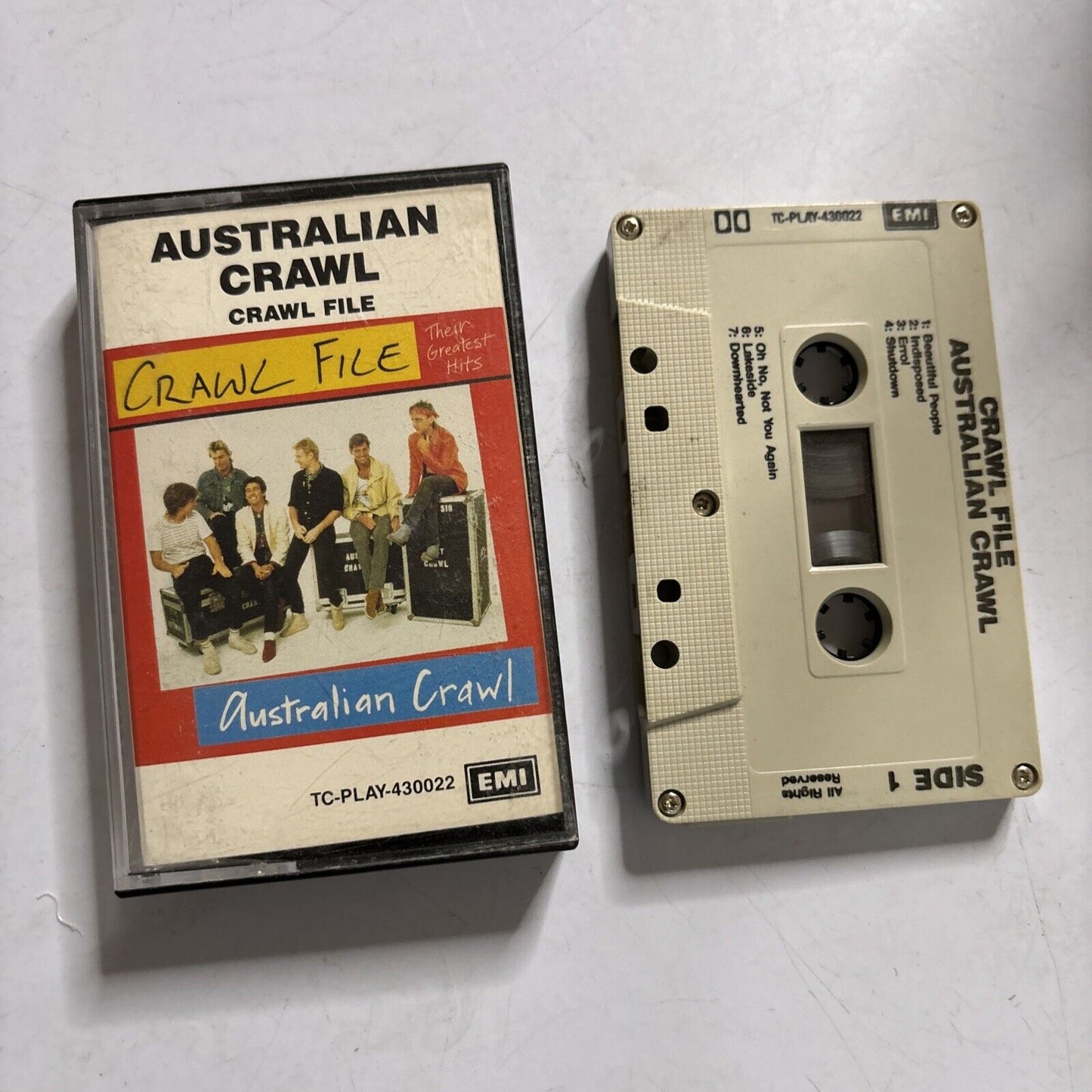 Australian Crawl - Crawl File (Cassette, 1984) Tc-Play-430022