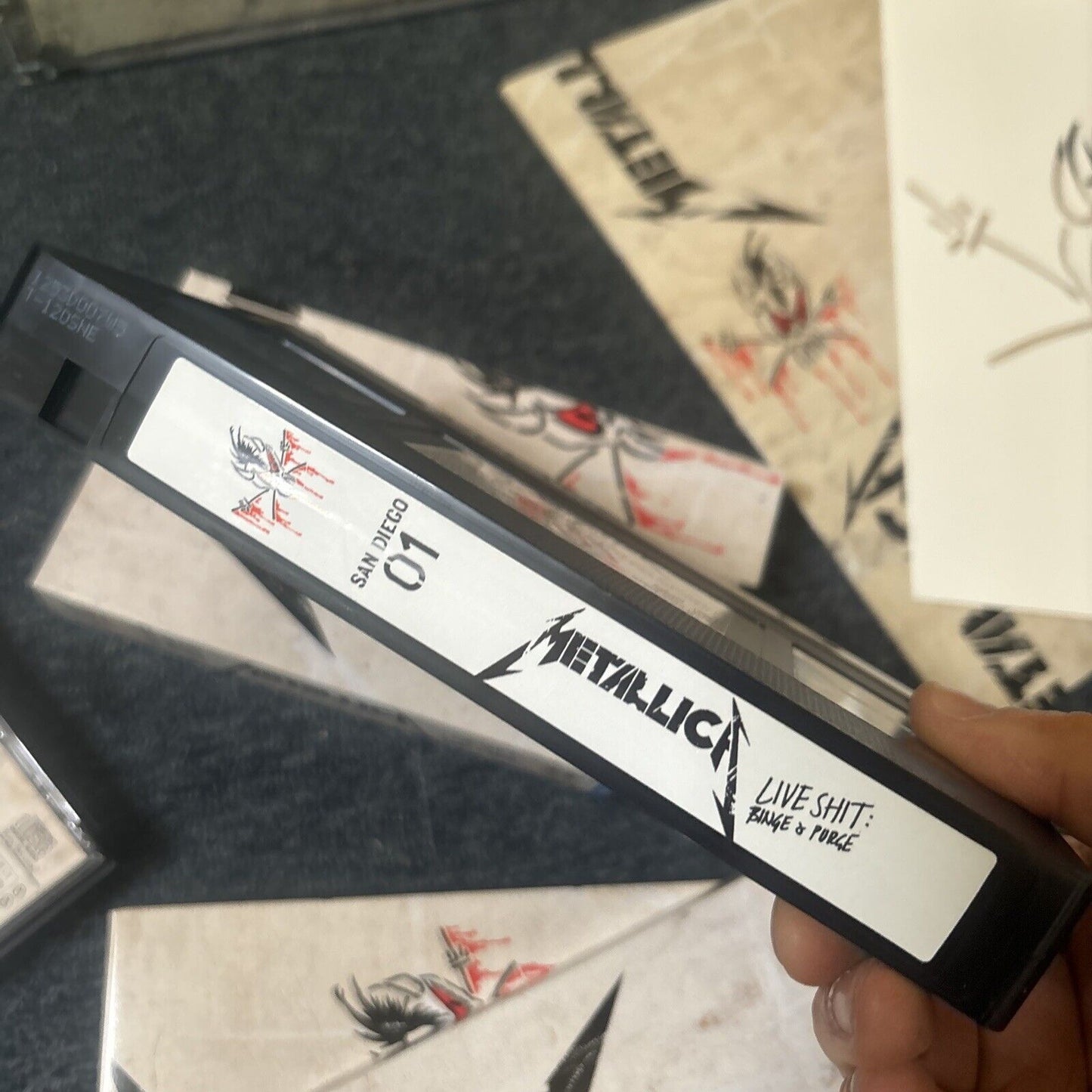 Metallica - Live Shit: Binge & Purge (CD + VHS, 1995) Japan NTSC Srcs-6942-8