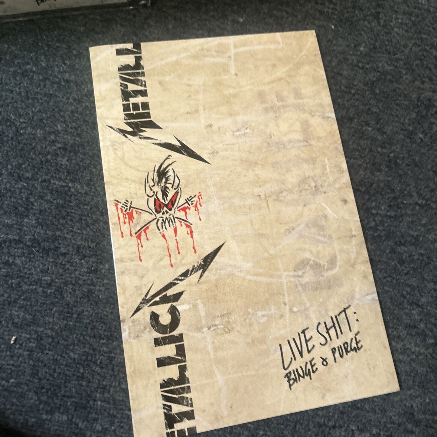 Metallica - Live Shit: Binge & Purge (CD + VHS, 1995) Japan NTSC Srcs-6942-8