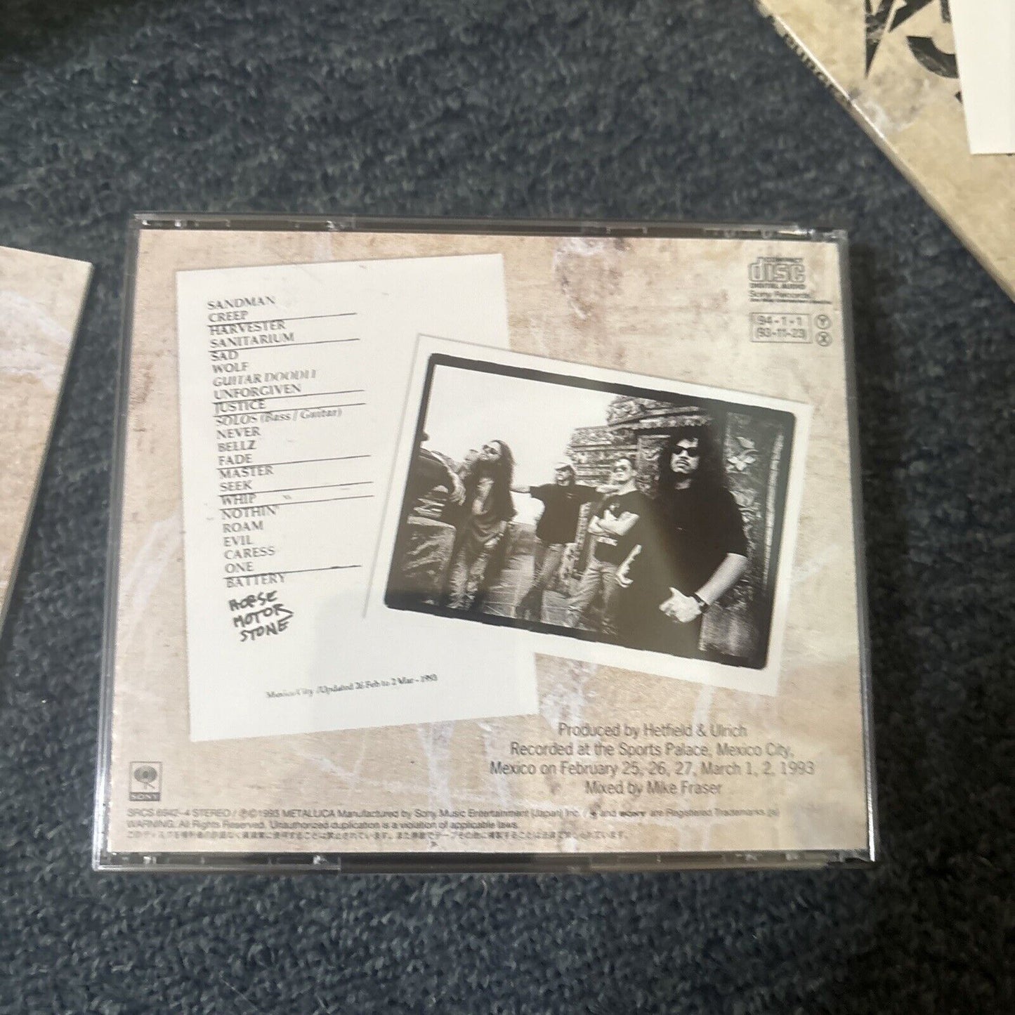 Metallica - Live Shit: Binge & Purge (CD + VHS, 1995) Japan NTSC Srcs-6942-8
