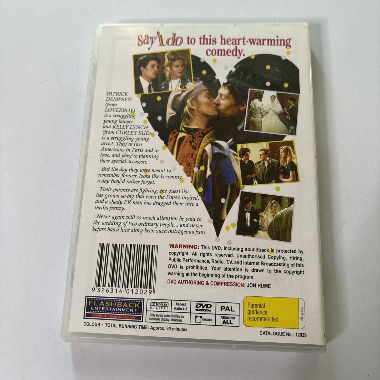 Say I Do (DVD, 1992) Patrick Dempsey, Kelly Lynch NEW All Regions