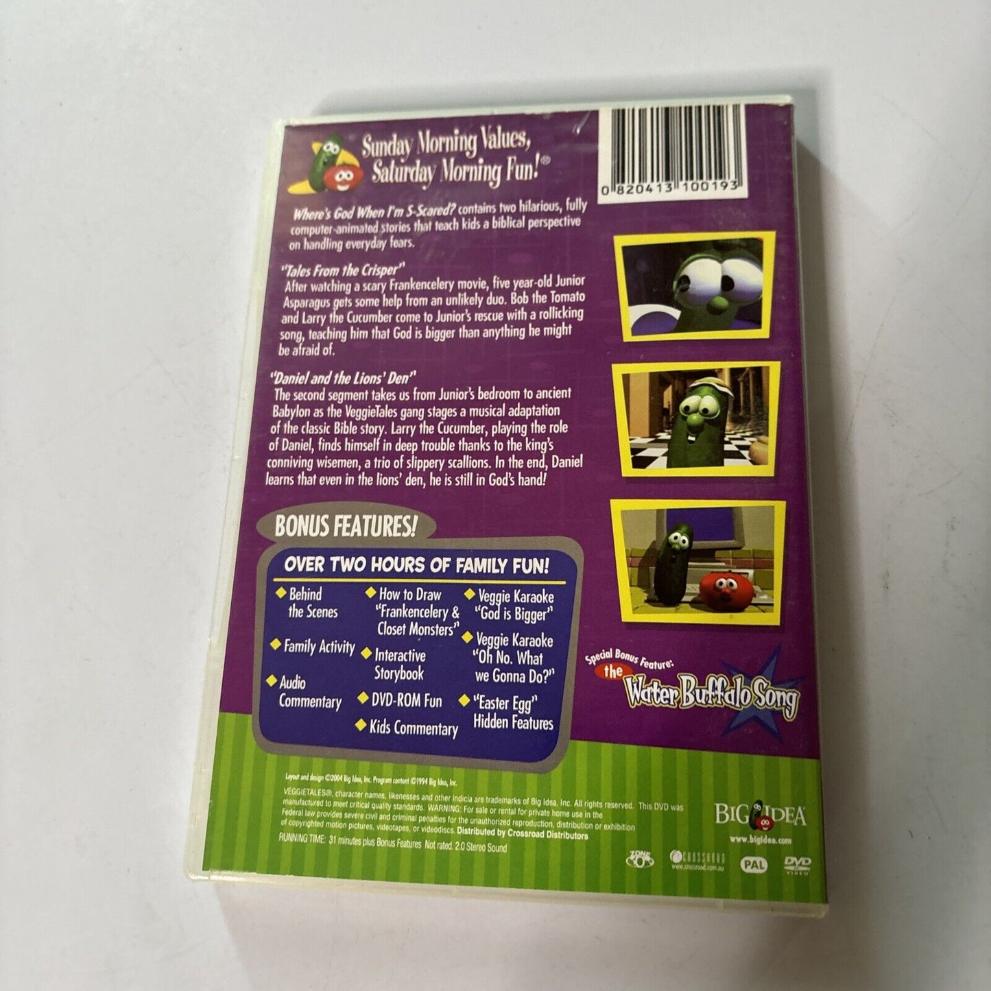 VeggieTales Where's God When I'm S-Scared? (DVD) All Regions