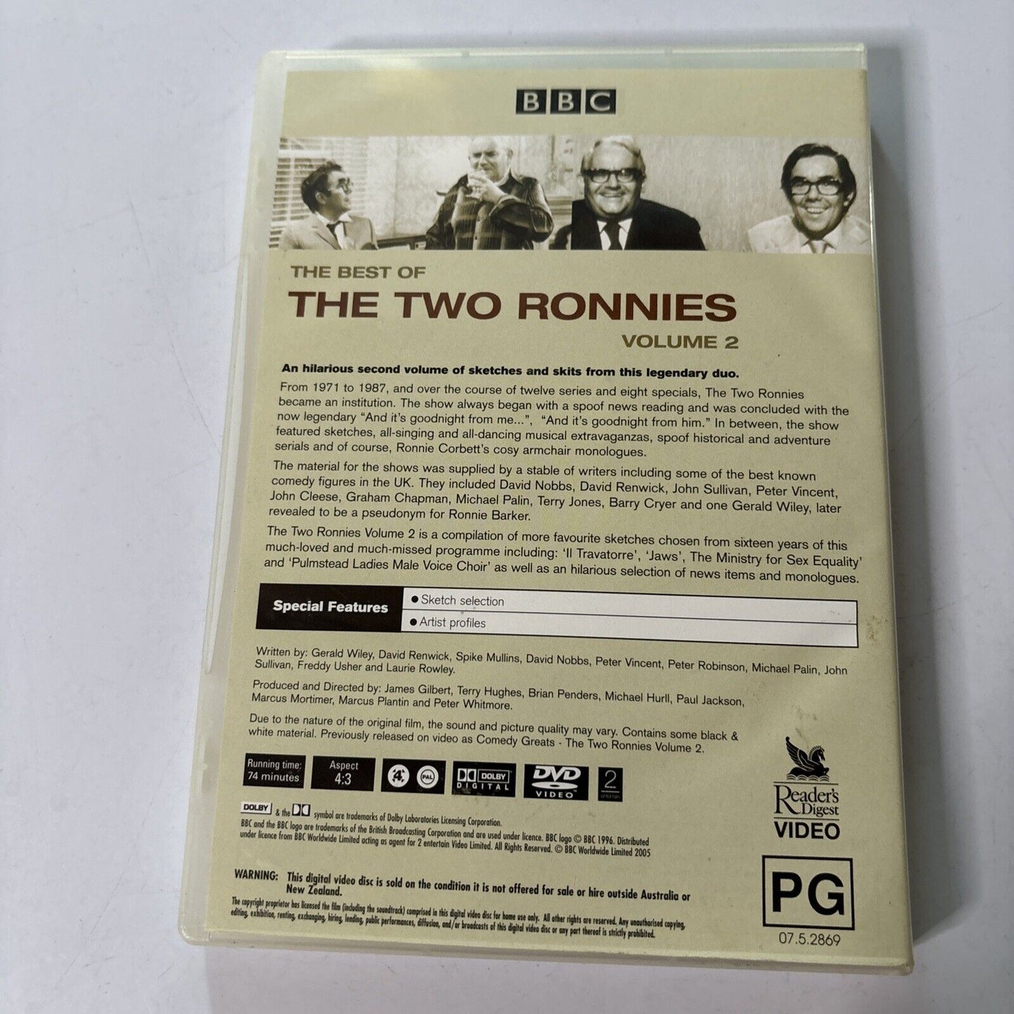 The Best Of The Two Ronnies - Volume 2 (DVD) Ronnie Corbett Region 4