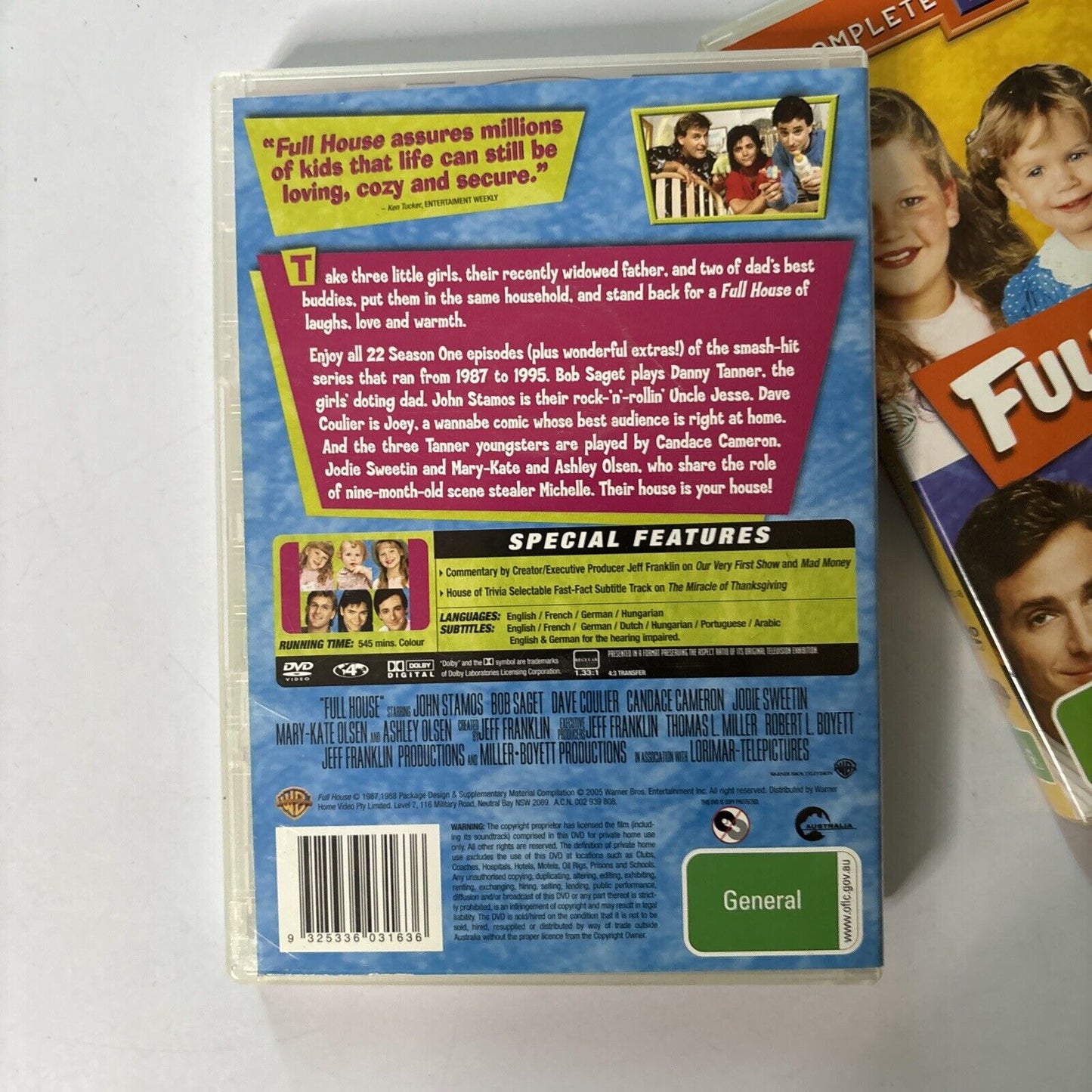 Full House - Complete Season 1 & 2 (DVD, 9-Disc) Region 4