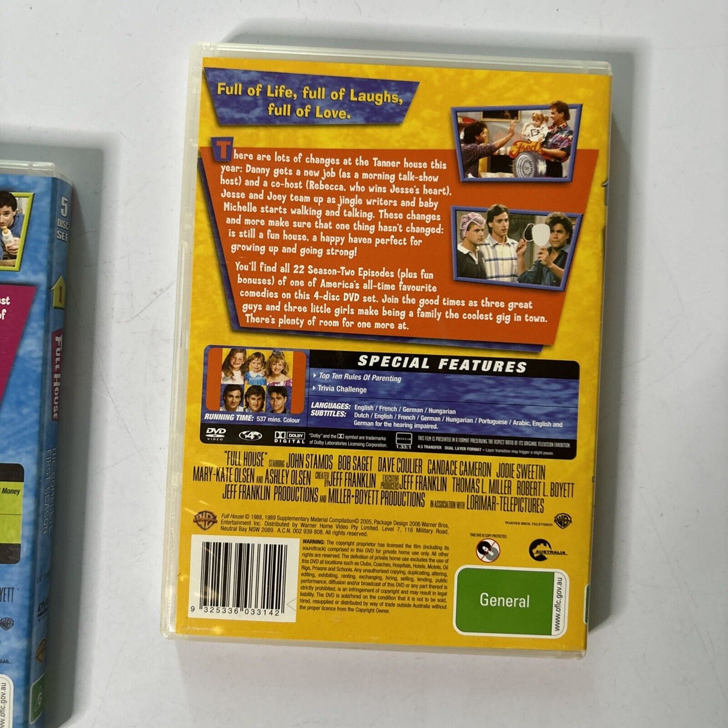 Full House - Complete Season 1 & 2 (DVD, 9-Disc) Region 4