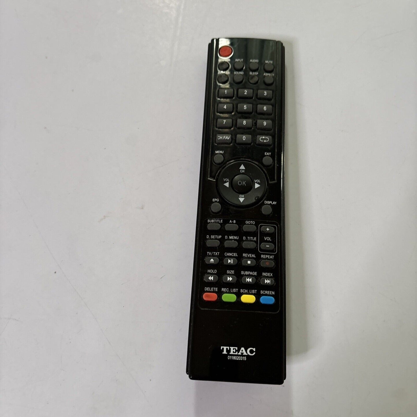TEAC TE0118020315 Remote Control for DLE3289HD, DLE3290HD, DLE4689FHD, DLE5089FH