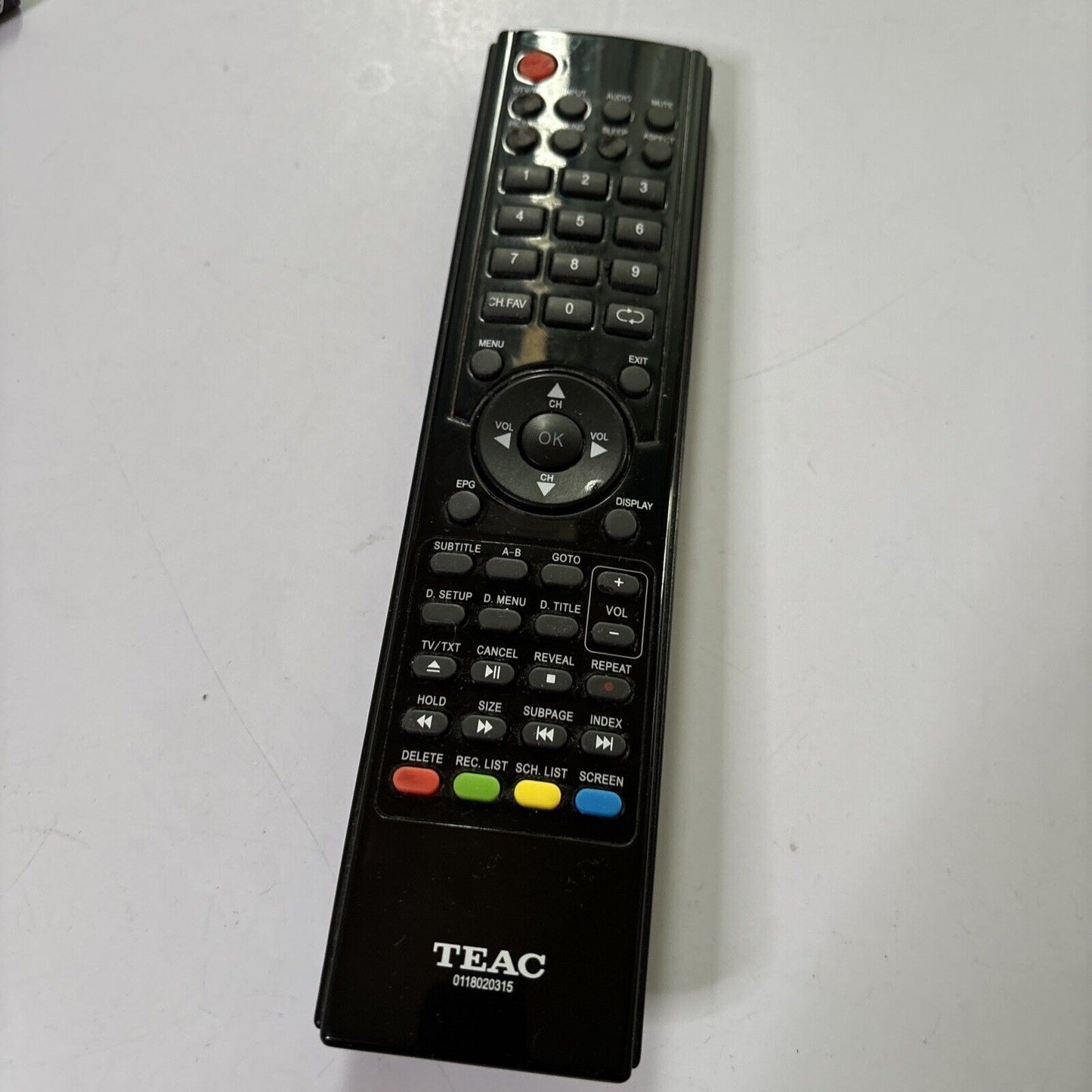 TEAC TE0118020315 Remote Control for DLE3289HD, DLE3290HD, DLE4689FHD, DLE5089FH