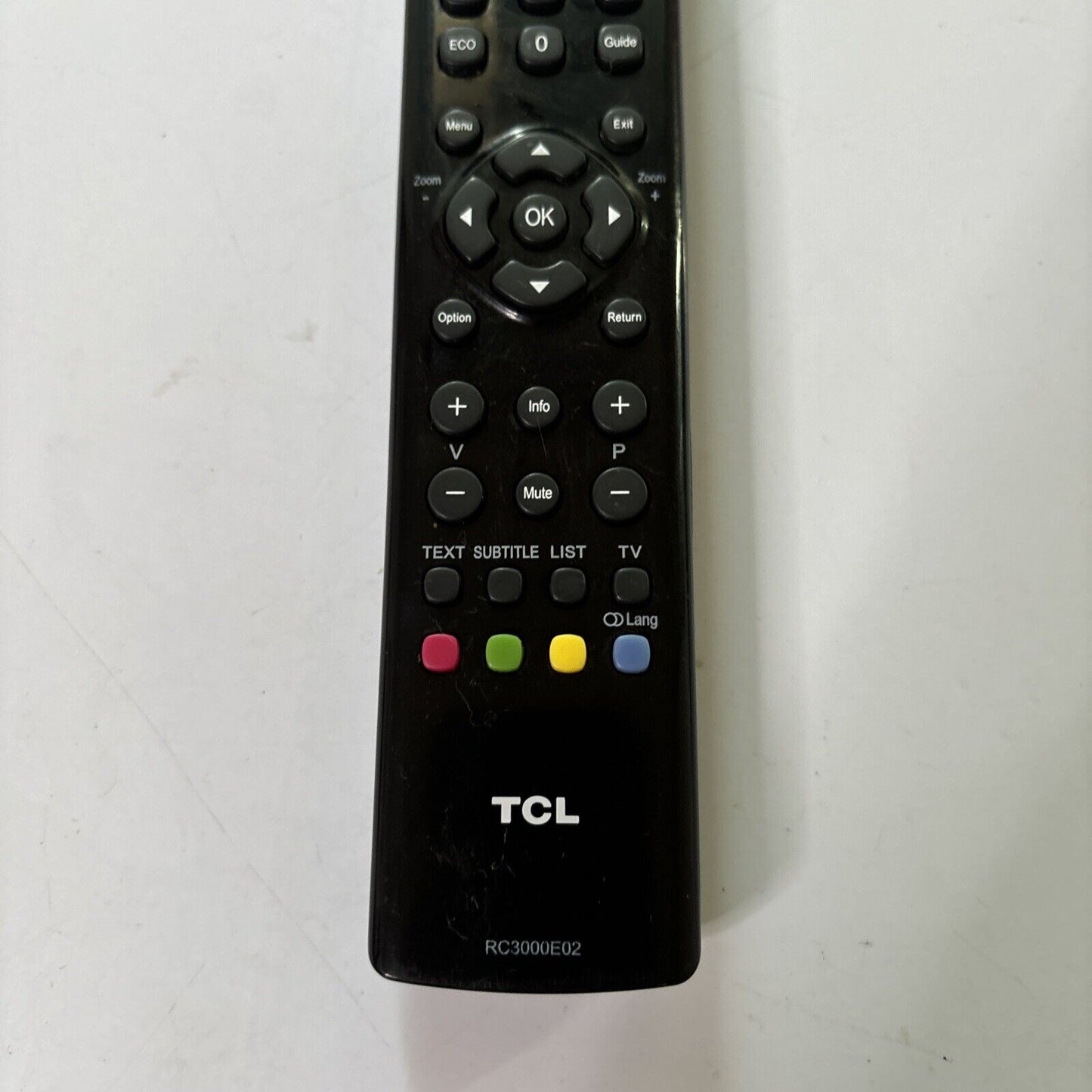 Genuine TCL RC3000E02 Remote Control For L19E4103 L32F3300 L19P11E L40P60UF L23D