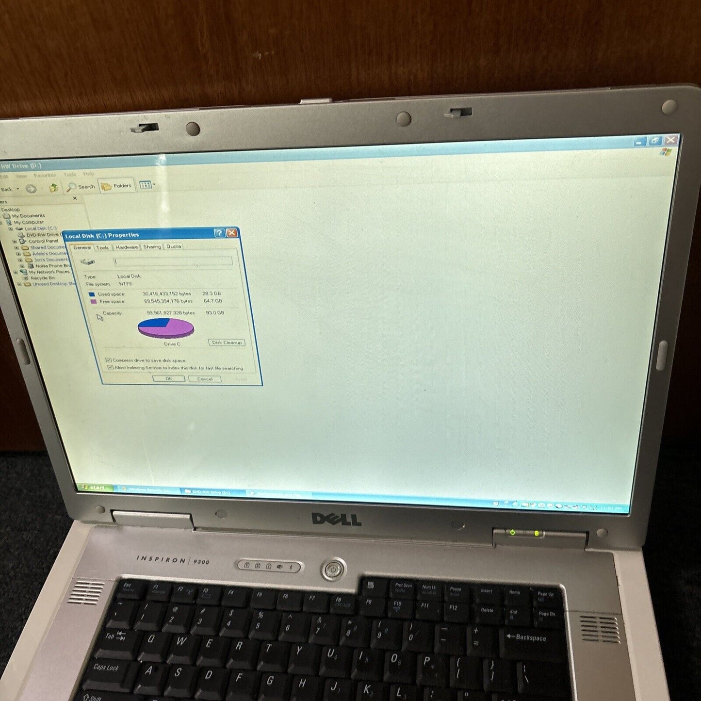 Dell Inspiron 9300 17" Intel Pentium 2ghz 1gb 100gb *DVD Drive Not Working*