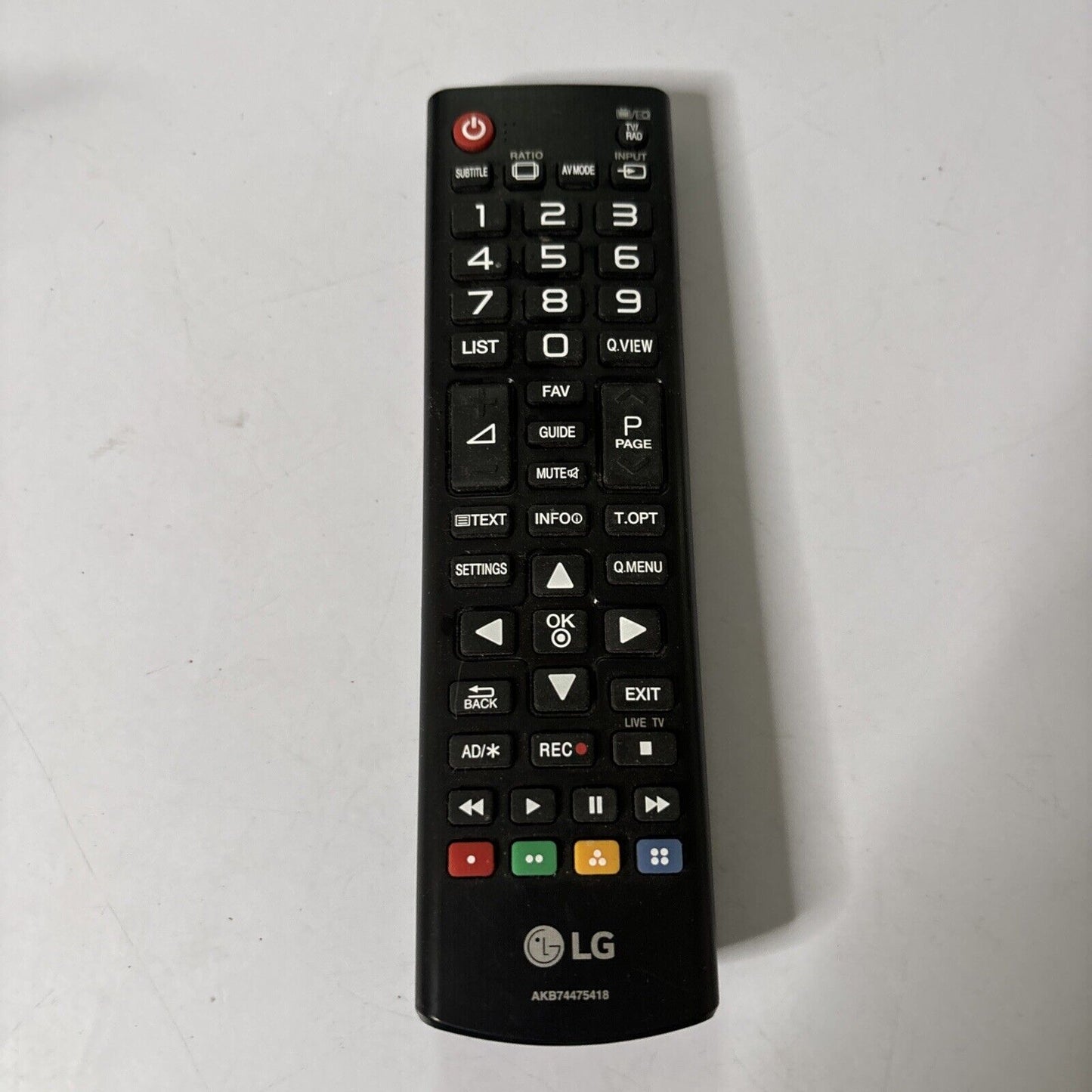 Genuine LG AKB74475418 Remote Control for 32LF510B, 32LF550B, 42LF5500, 43LF5100