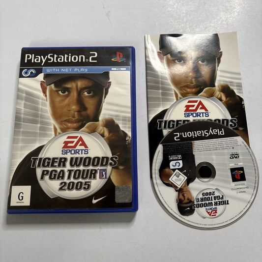 Tiger Woods PGA Tour 2005 PlayStation 2 PS2 Game w' Manual PAL