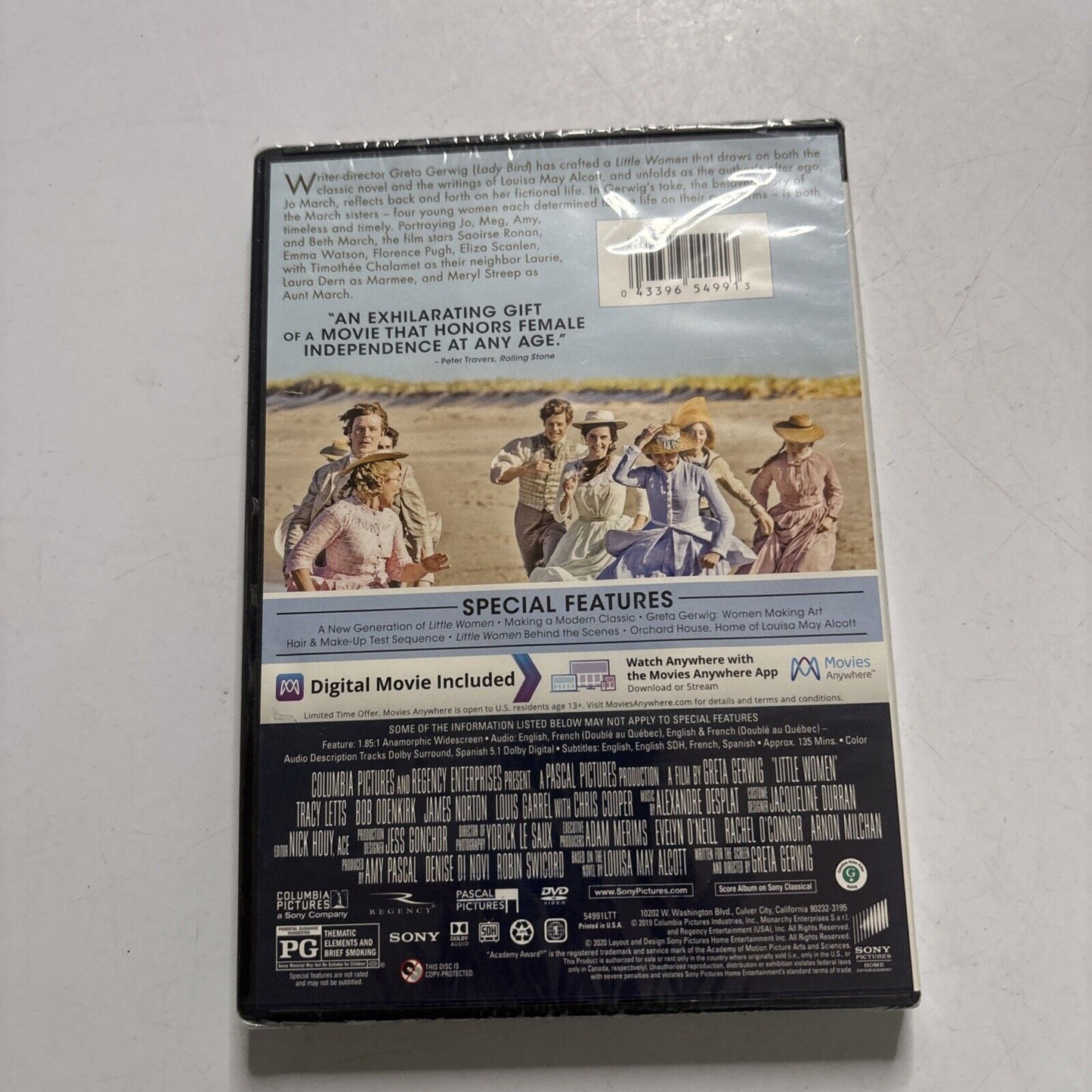 Little Women (DVD, 2019) Greta Gerwig, Saoirse Ronan Region 1 *New Sealed*