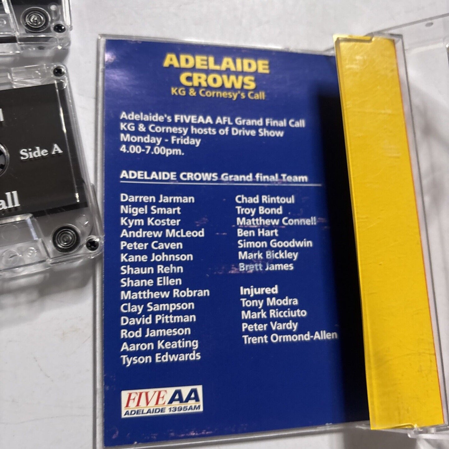 Adelaide Crows - AFL 1996 Grand Final KG & Cornesey's Call Cassette Tape