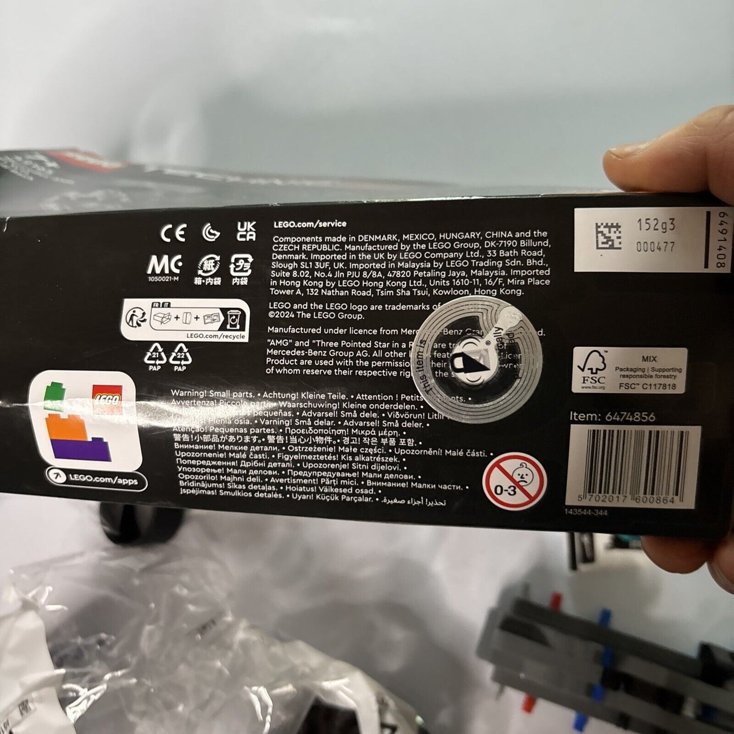 LEGO Technic Mercedes-AMG F1 W14 E Performance Pull-Back 42165 *Missing Pieces*