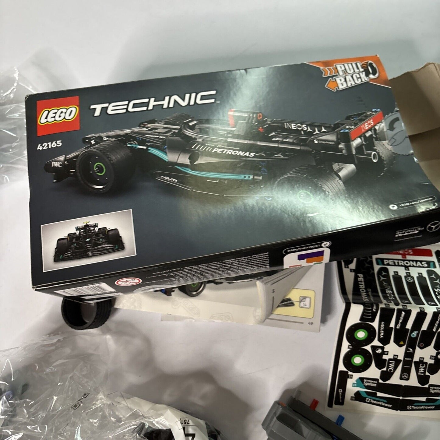 LEGO Technic Mercedes-AMG F1 W14 E Performance Pull-Back 42165 *Missing Pieces*