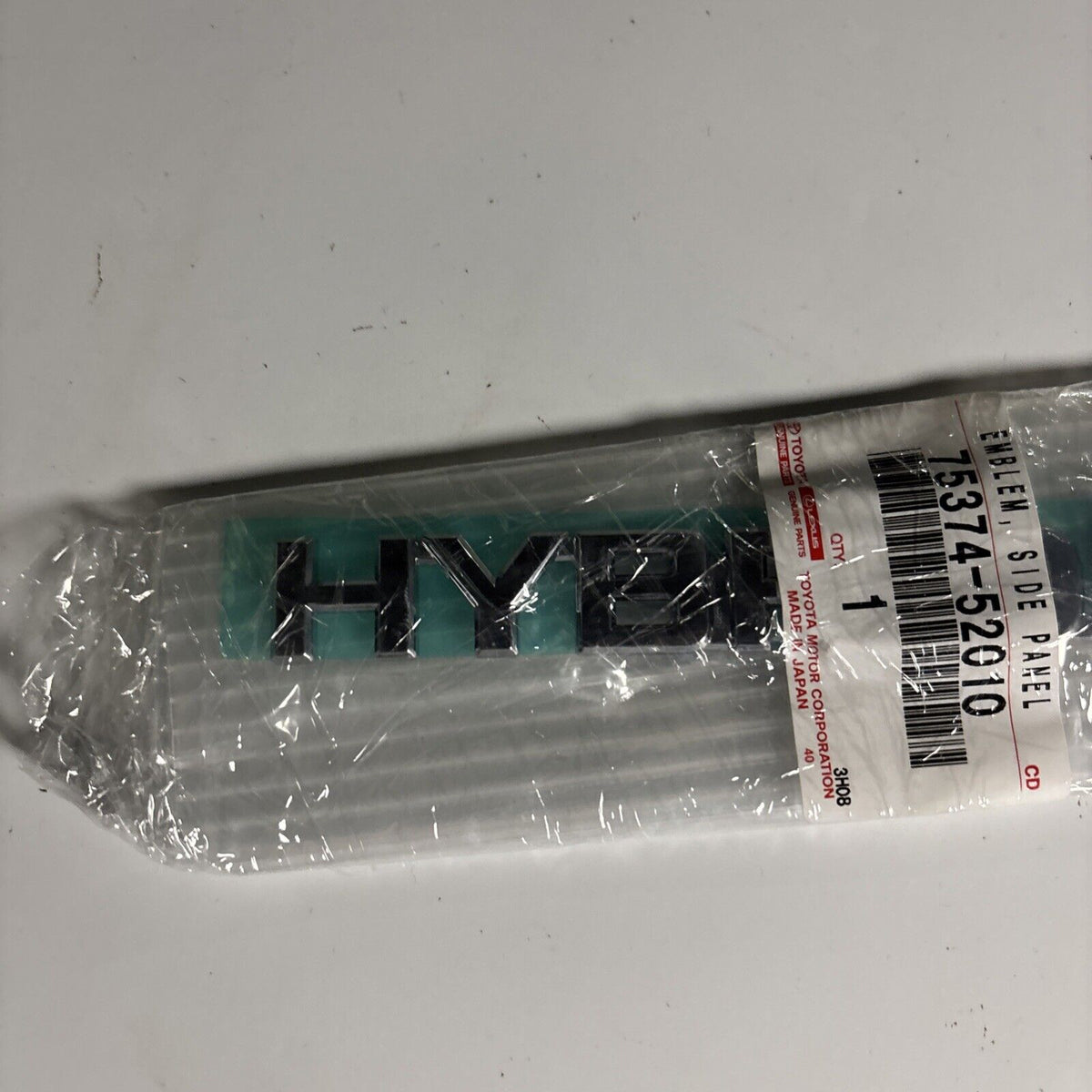 75374in Toyota Hybrid Emblem Side Panel Genuine Parts 75374-52010 Aqua *New ...