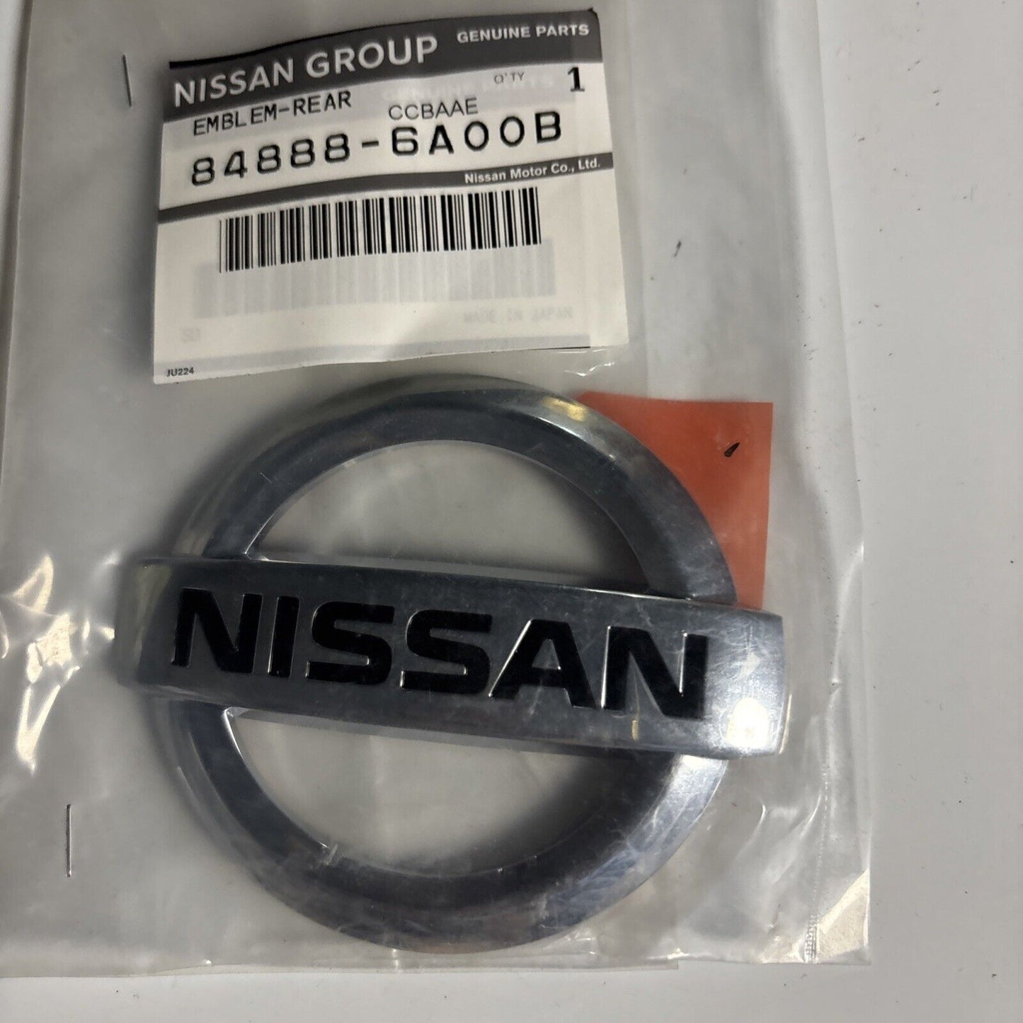 Nissan Emblem Rear Genuine Parts 84888-6A00B
