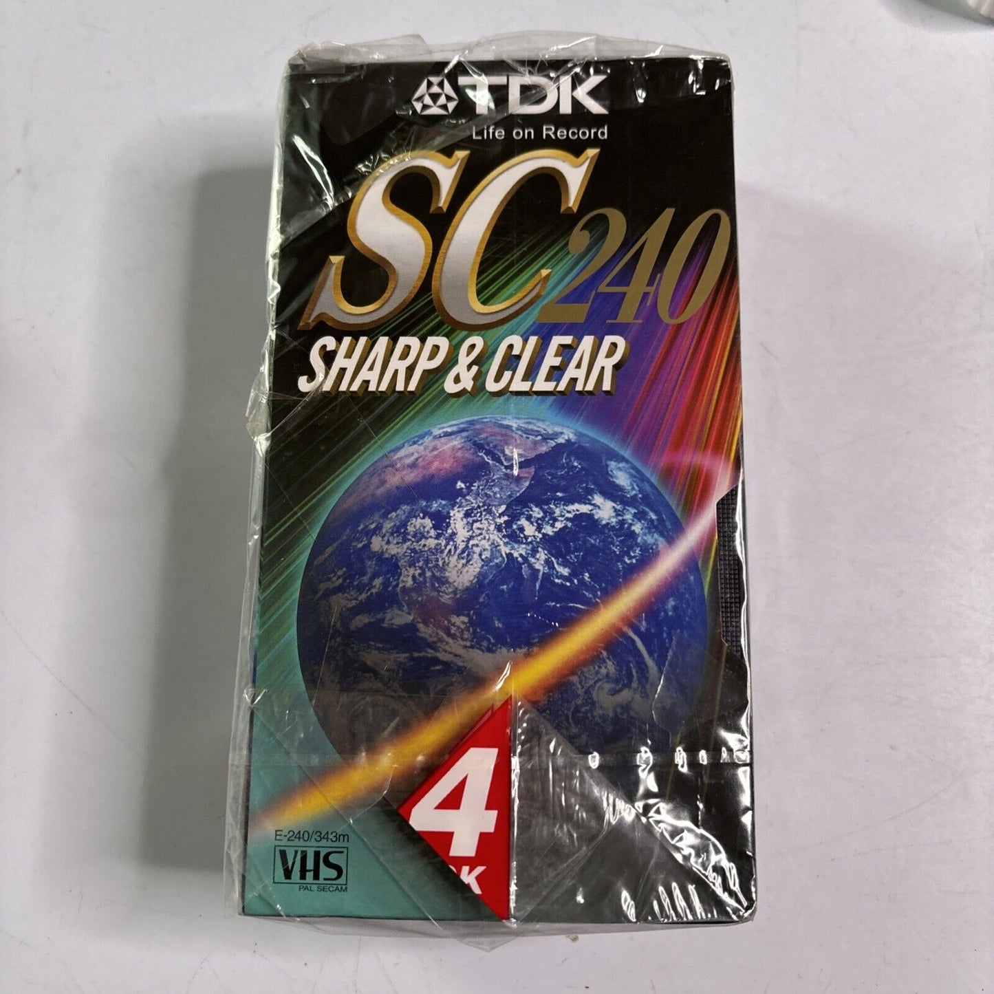 TDK Blank VHS Tapes 2 Pack SC240 *New Sealed*