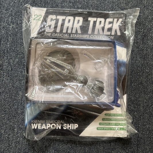 Star Trek Starships Collection Magazine & Model #22 Krenim Temporal Weapon Ship