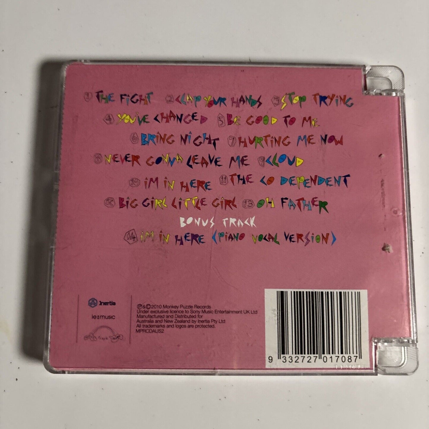 Sia - We Are Born (CD, 2010, Super Jewel Case) MPRCDAUS2