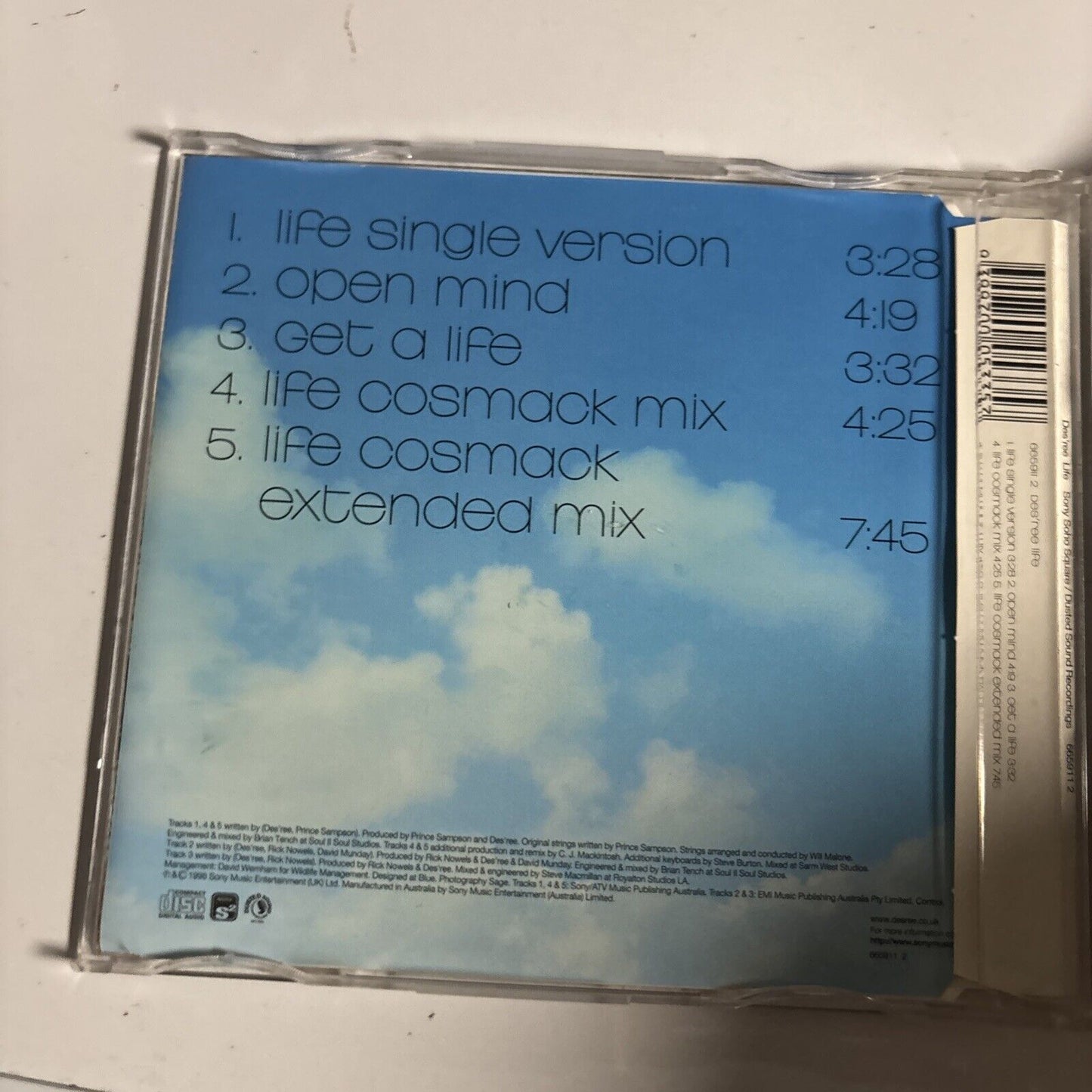 Des'ree - Life (CD, 1998) CD Single 5 Tracks