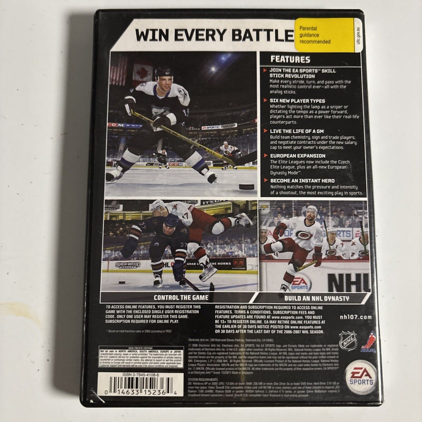NHL 07 PC DVD-ROM Video Game