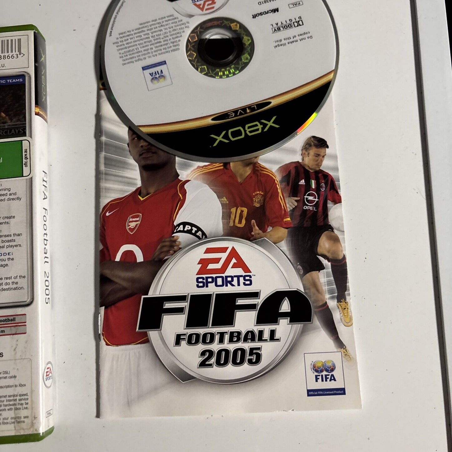 FIFA Football 2005 - Microsoft Xbox Original PAL Game Manual