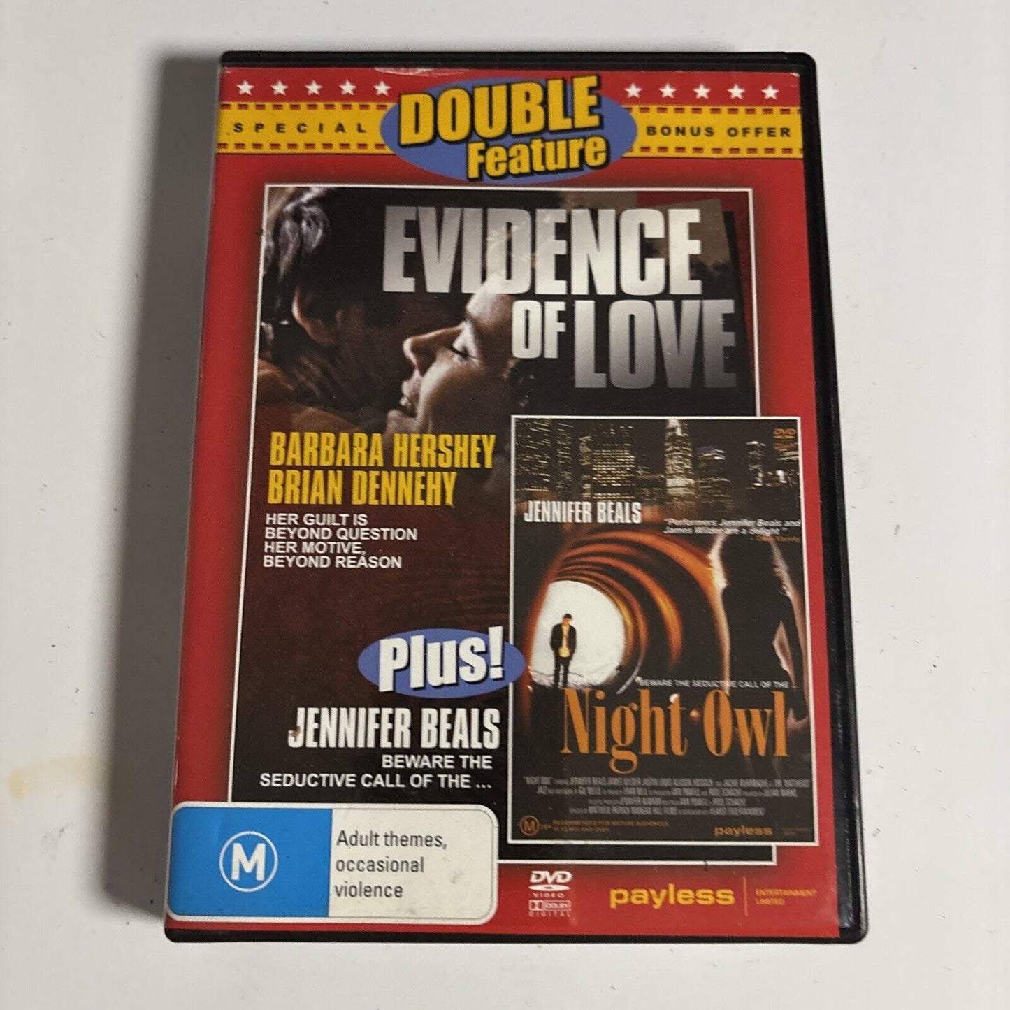 Evidence Of Love / Night Owl (DVD, 1990) Jennifer Beal All Regions