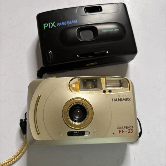 Hanimex FF-33 & Pix Panorama Film Camera *For Parts Or Repair*