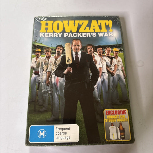 HOWZAT! Kerry Packer's War DVD Region 4 Exclusive Stubby Cooler *New Sealed*
