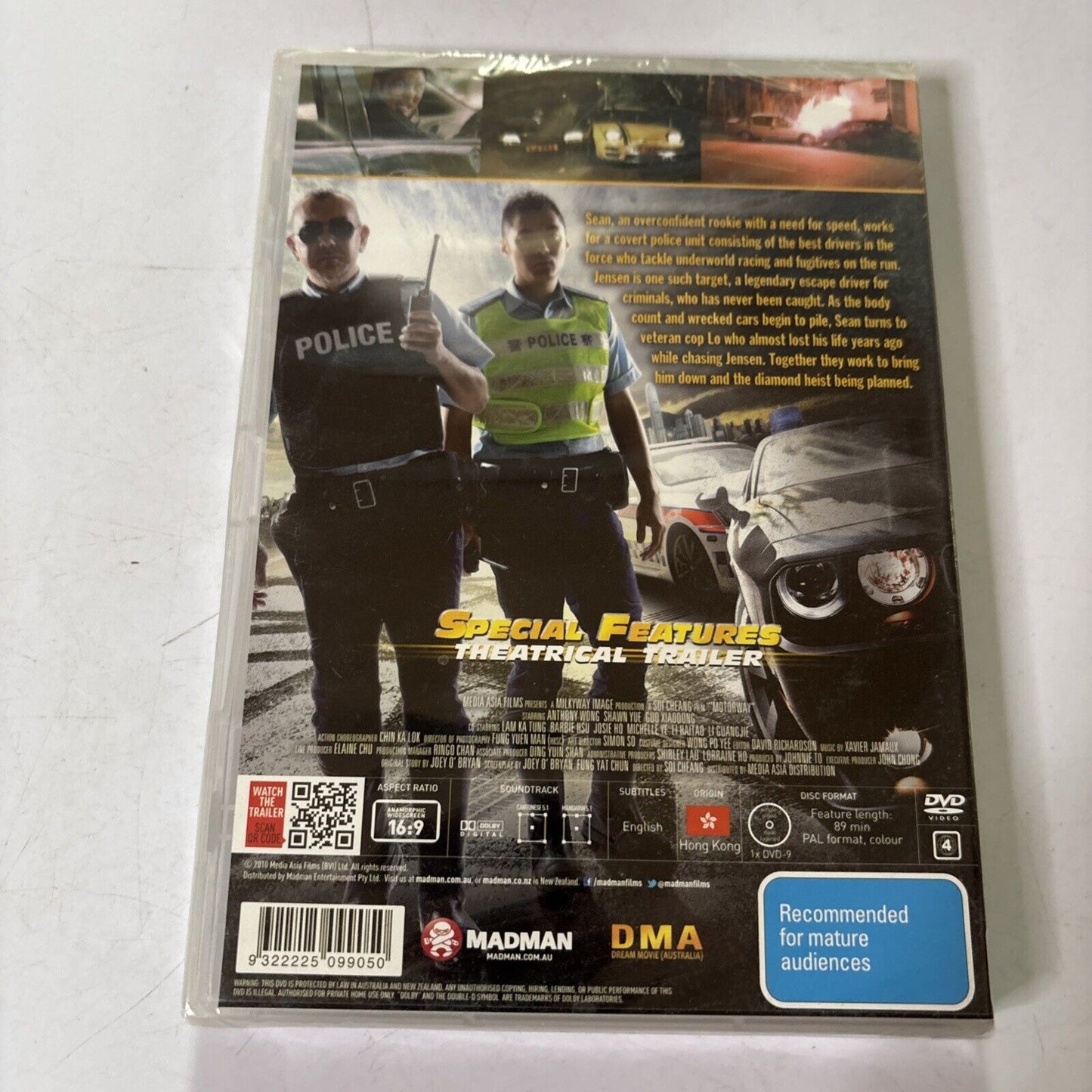 Motorway (DVD, 2012) Anthony Wong Region 4 *New Sealed*