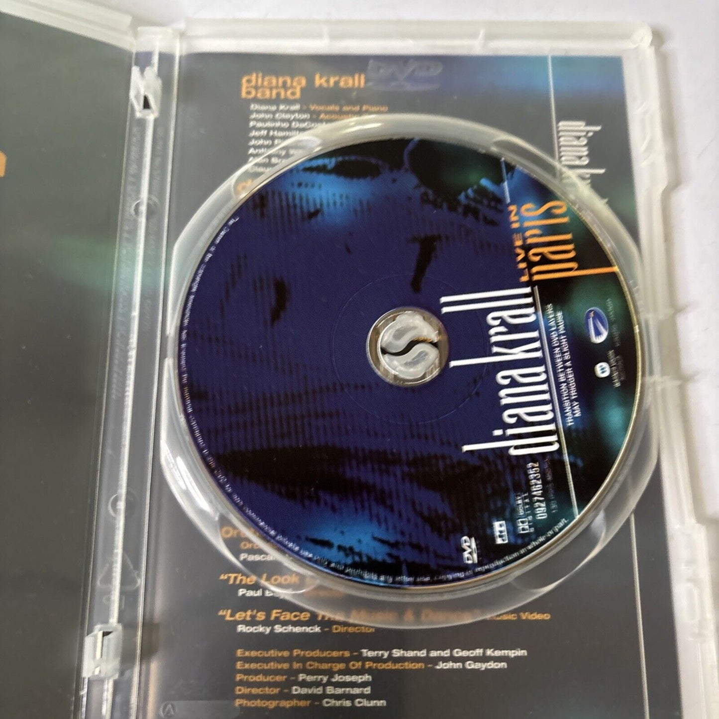 Diana Krall - Live in Paris (DVD, 2002) All Regions