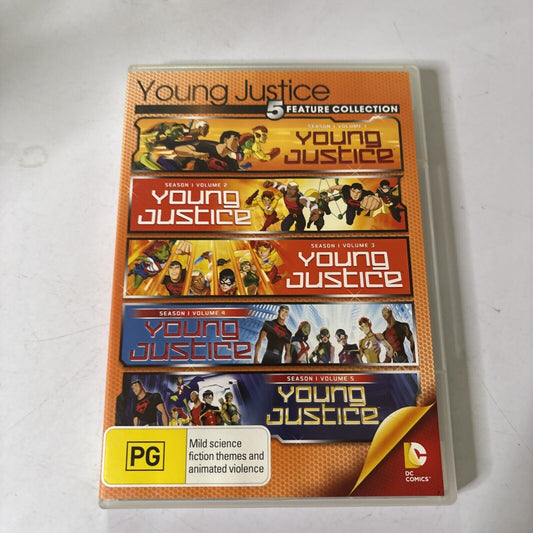 Young Justice : Season 1 : Vol 1-5 (DVD, 2013, 5-Disc) Region 4
