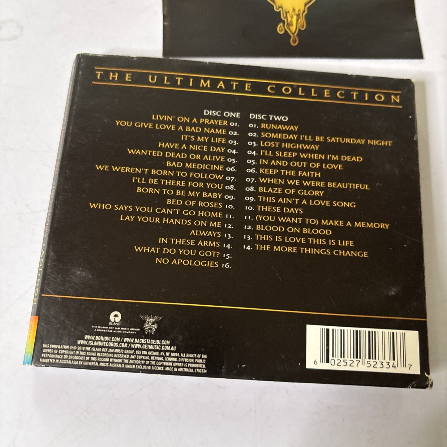 Bon Jovi - Greatest Hits: the Ultimate Collection (CD, 2010, 2-Disc) 2752334