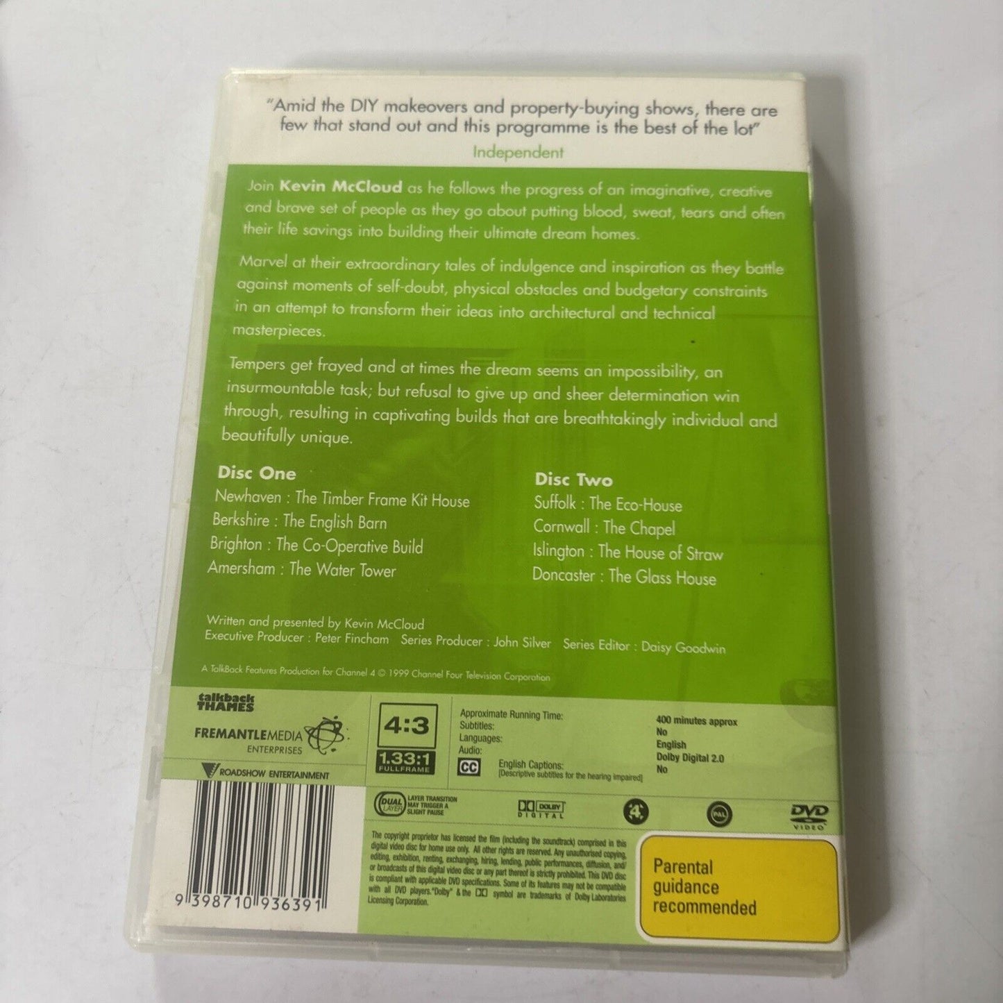 Grand Designs : Series 1 (DVD, 2001) Kevin McCloud NEW Region 4